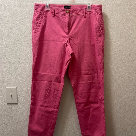 Talbots Pants - Talbots Pink Straight Leg Pants